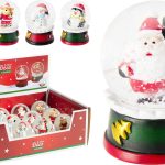 XMAS WATERBALL 7CM 4ASS DESIGN