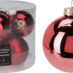 XMAS BALL 80MM S6 RED