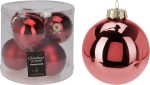 XMAS BALL 80MM S6 RED