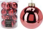 XMAS BALL 80MM S16 RED