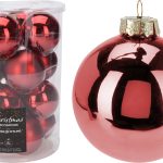 XMAS BALL 80MM S16 RED