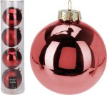 XMAS BALL 10CM S4 RED