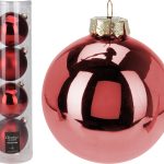 XMAS BALL 10CM S4 RED