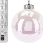 XMAS BALL 10CM S4 IRRIDESCENT