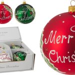 XMAS BALL GLASS 100MM 3ASS