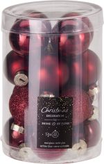 ⁦XMAS BALL 25MM 24PCS BURGUNDY⁩ – תמונה ⁦3⁩