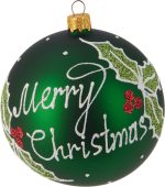 ⁦XMAS BALL GLASS 100MM 3ASS⁩ – תמונה ⁦2⁩