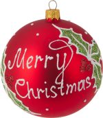 ⁦XMAS BALL GLASS 100MM 3ASS⁩ – תמונה ⁦4⁩