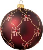 ⁦XMAS BALL GLASS 100MM 6ASS⁩ – תמונה ⁦4⁩