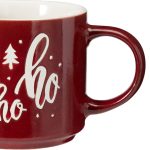 MUG STONEWARE 400ML 4ASS XMAS