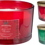 SCENTED CANDLE IN GLASS 13CM 000660