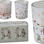 SCENTED CANDLE IN GLASS 3PCS 100520