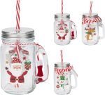 JAR WITH HANDLE 450ML 4ASS XMA 170493250